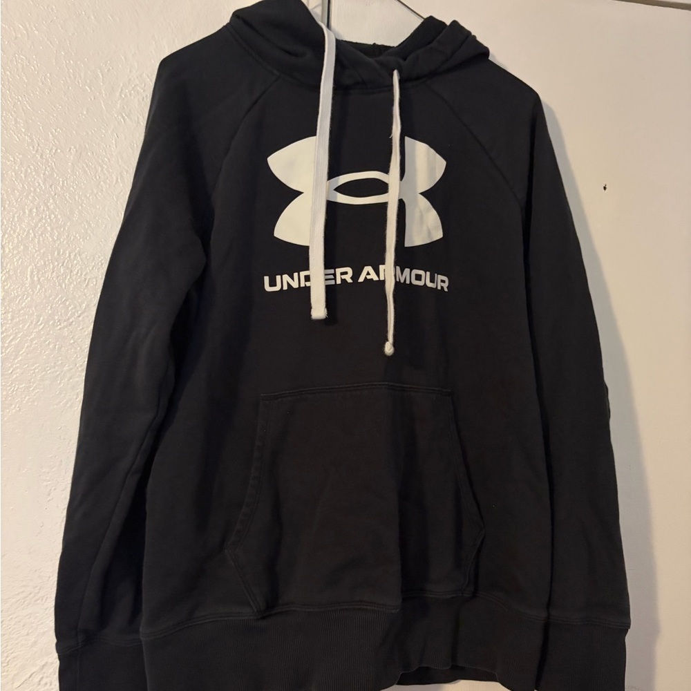 Under Armour Charcoal Hoodie with White Accents